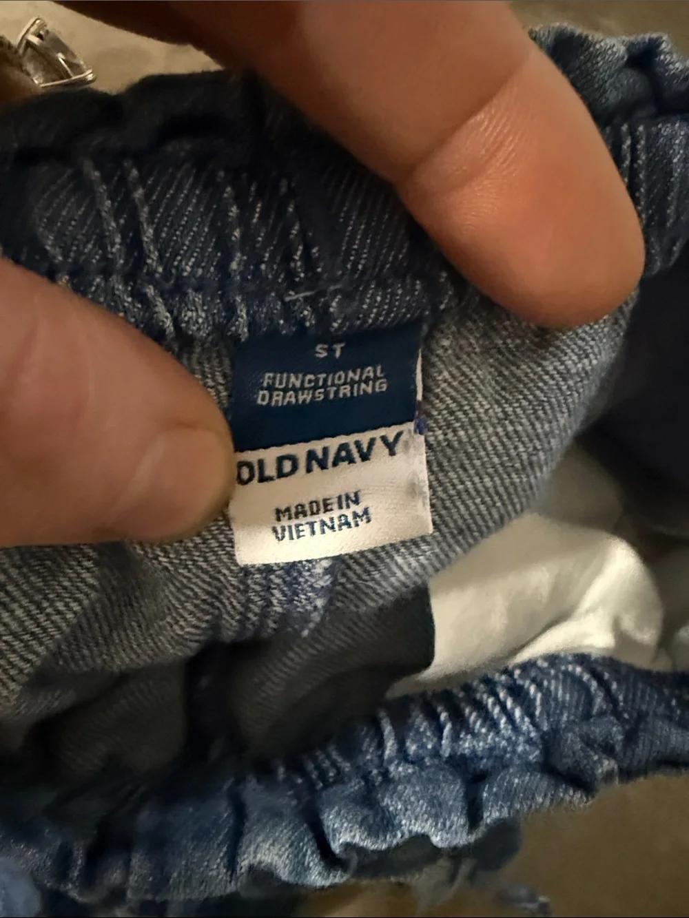 Old Navy Indigo Drawstring Denim Shorts